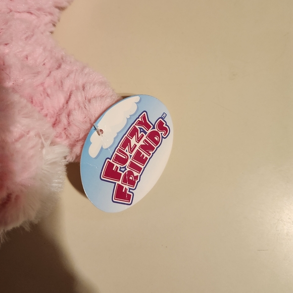 Fuzzy Friends Pink Bunny Stuffed Animal - Picture 5 of 5